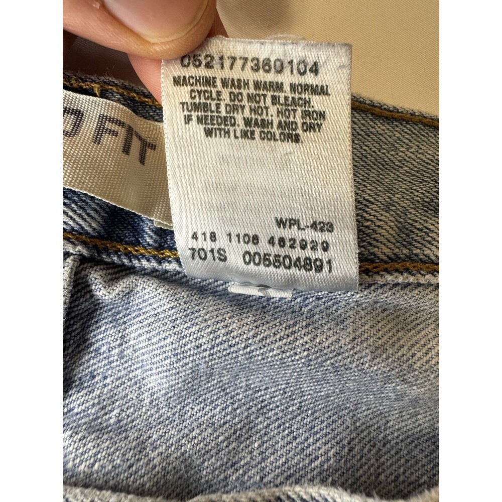 Levi's 550 Jeans Mens 38x30 Blue Washed Denim Relaxed Fit Straight Leg Y2K Vtg - Picture 4 of 8